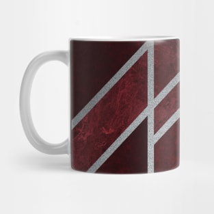 Christmas Red Ruby Art Deco Mug